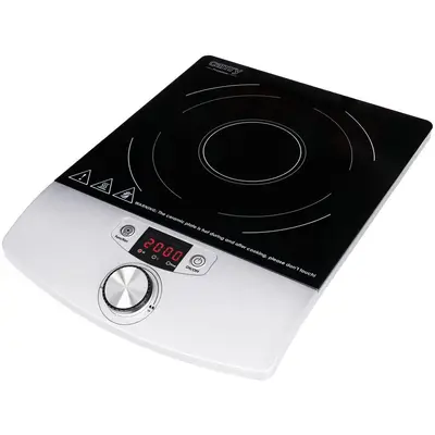 ADLER Plita cu inductie Camry CR 6515, 2000 W, Putere si temperatura reglabile, Negru-argintiu