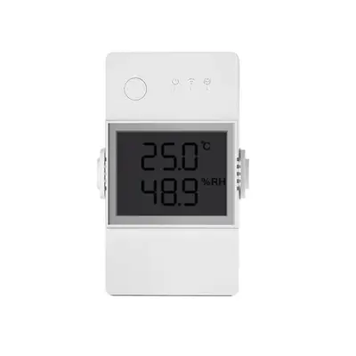 Releu inteligent Wi-Fi Sonoff THR320D, Temperatura & umiditate, Monitor LCD