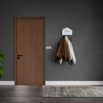 Usa interior din MDF KM 512 reversibila toc inclus stejar inchis 60 x 200 cm