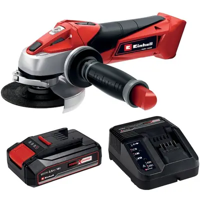 Einhell Pachet Polizor unghiular Einhell PXC TE-AG 18 Li - Solo, Disc 115 mm, Viteza 8500 RPM, 28…