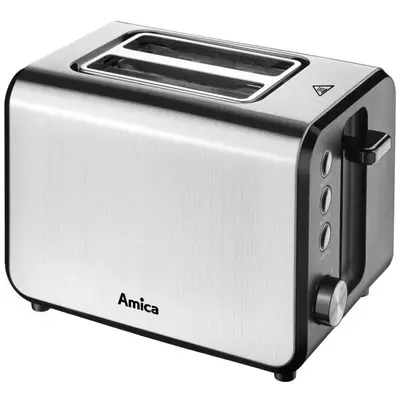 AMICA Prajitor de paine Amica TM 3030, 950 W, 2 Felii, 7 Trepte prajire, Inox