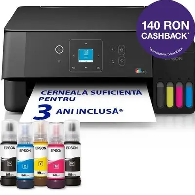 Multifunctionala Epson EcoTank L3360, InkJet CISS, Color, Format A4, Wi-Fi