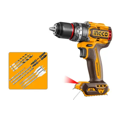 Masina de gaurit si insurubat autofiletanta 20V, Brushless, 96Nm, fara acumulator – INGCO…