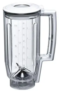 Accesoriu blender Bosch MUZ5MX12 pentru aparatul MUM5, 1.25 l, plastic (Alb)