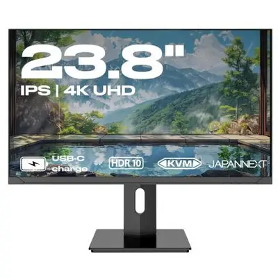 JAPANNEXT Monitor IPS LED JAPANNEXT 23.8 JN-IPS2380UHDR-C65W-HSP, UHD (3840 x 2160), HDMI…