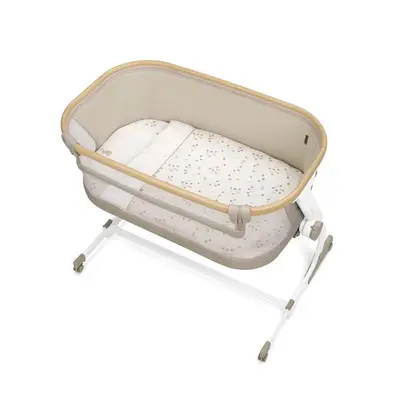 Patut co-sleeper, Jane, Babyside III, Reglabil in 6 pozitii pe inaltime, Cu lenjerie si roti, Pana…