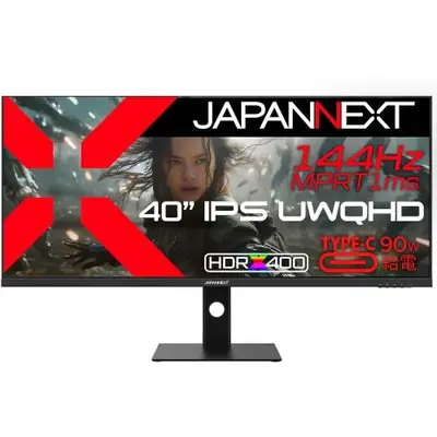 JAPANNEXT Monitor Gaming IPS LED JAPANNEXT 40 JN-IPS401UWQHD144, UWQHD (3440 x 1140), HDMI…