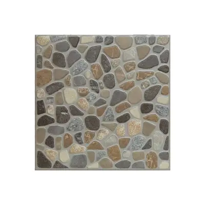 Gresie exterior / interior portelanata Petras Grey 33 x 33 cm mata tip piatra