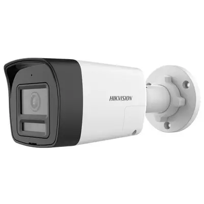 Camera Turbo HD Hikvision DS-2CE16D0T-LTS, 2MP, lentila 2.8mm, Smart-Hybrid Light 30m, microfon…