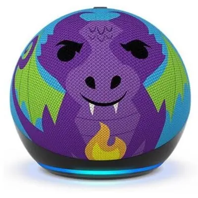 Amazon Boxa portabila Amazon Echo Dot 5 Generation Kids Dragon Design, Wi-Fi, Bluetooth, Cu…