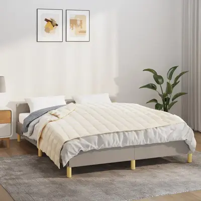 Patura cu greutati, crem deschis, 150x200 cm, 7 kg, textil