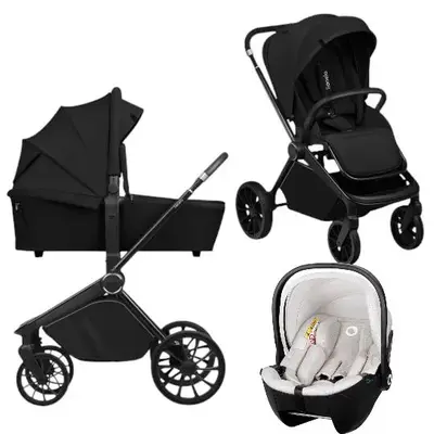 Carucior 3 in 1, Lionelo, Mika Plus, Cu scoica auto Moxie Bej, Reversibil, Cu sistem de ventilatie…