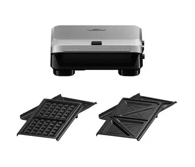 Sandwich-maker BRAUN SM5005, 800W, 2 seturi placi detasabile, invelis antiaderent premium…