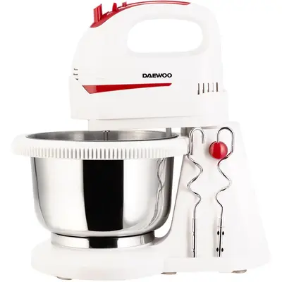 Daewoo Mixer cu bol Daewoo, putere 300 W, bol inox rotativ 360 grade, capacitate bol 2000 ml…