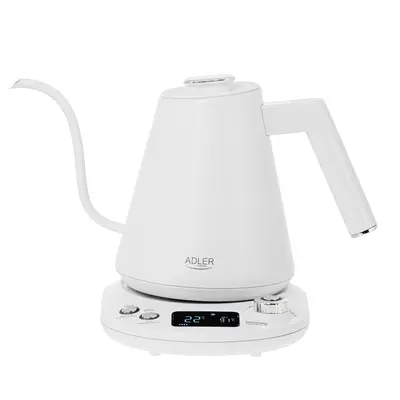 Fierbător Digital Gooseneck Adler AD 1349W, 1L, 40°C-100°C, LED, Keep Warm, 900-1100W