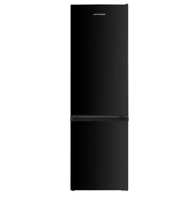 Combina frigorifica Heinner HC-HM262BKE++, 262 L, Clasa E, Static, Lumina LED, Usi reversibile, H…