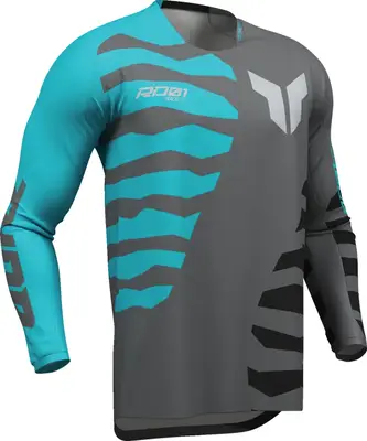 Tricou ATV Cross Thor Shredder, culoare gri albastru, marime S