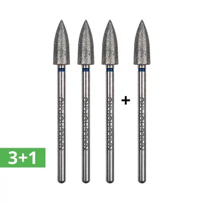Set 3+1 gratis - bit diamant PRO - con robust ascutit medie #117P