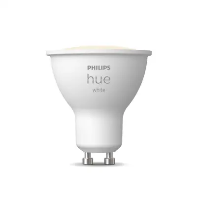 Philips Bec LED Philips Hue GU10, lumina alba calda, 2700K, 400 lm, 4.2W