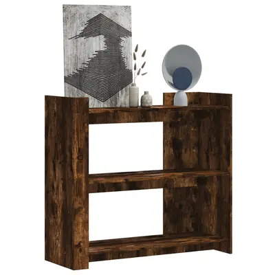 Masuta consola, stejar fumuriu, 100x35x90 cm, lemn prelucrat
