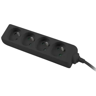 LANBERG Prelungitor pentru UPS, lungime 1 m, 4 prize cu soclu CEE 7/5 , Lanberg 41950, IEC 320 C14…