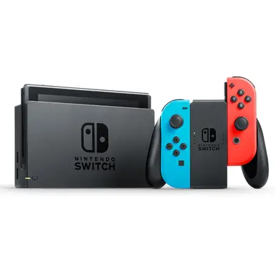 NINTENDO Consola Nintendo Switch (WITH NEON RED & NEON BLUE JOY-CONS)