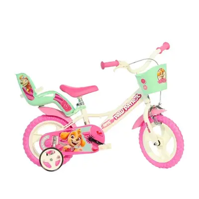 Bicicleta copii, Dino Bikes, Paw Patrol, Roti ajutatoare, Cosulet frontal, Scaunel pentru papusi…