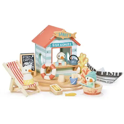 Tender Leaf Jucarie educativa, Coliba de pe plaja a lui Sandy, Tender Leaf Toys - Sandy's Beach…
