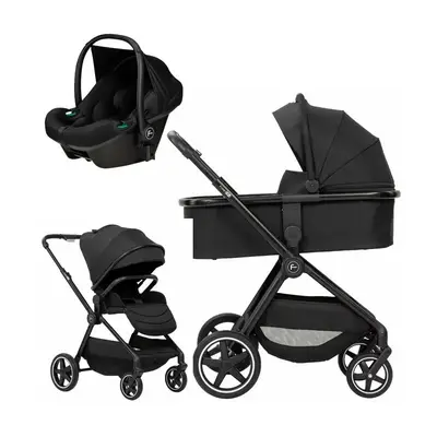 Carucior 3 in 1, FreeON, Zack, Cu cadru din aluminiu, Black