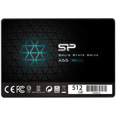 Silicon power Ssd Ace A55 512gb 2.5'', Sata Iii 6gb/S, 560/530 Mb/S, 3d Nand