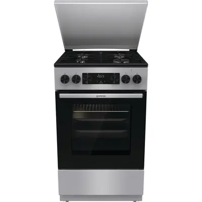 Gorenje Aragaz mixt Gorenje G600, 4 arzatoare gaz, cuptor electric 70 l, Pizza, AquaClean, 50 cm…