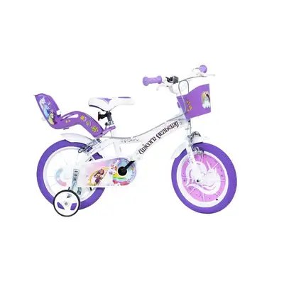 Bicicleta copii, Dino Bikes, Unicorn Academy, Roti ajutatoare, Cosulet frontal, Scaunel pentru…