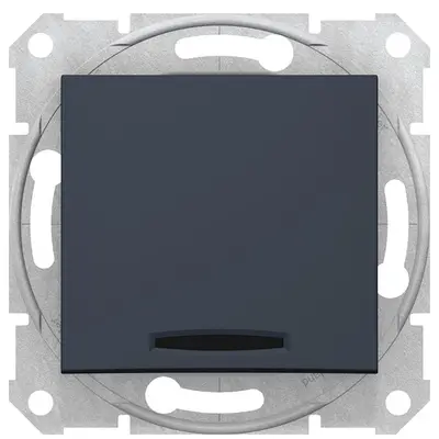 Intrerupator simplu 10 AX cu indicator luminos Schneider Sedna SDN0400370, grafit