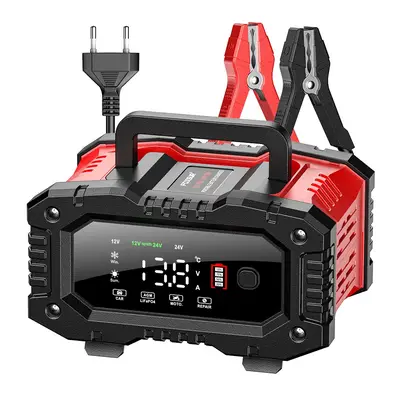 Redresor Auto Digital Foxsur FPT-200, Incarcator Automat 12V/24V 20A pentru Baterii 6Ah-300Ah…