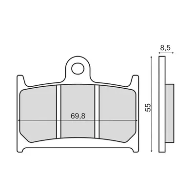 Placute frana Yamaha TZ 125 fata