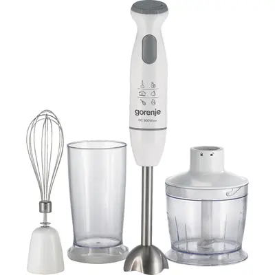 Gorenje Blender Gorenje HBC804QW, 4 lame, set cu recipient 0.5l, 5.4x39.7x6.5cm, 800 W, Alb