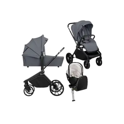 Carucior 4 in 1, Lionelo, Mika Plus, Cu scoica auto Moxie Bej cu baza rotativa 360, Reversibil, Cu…
