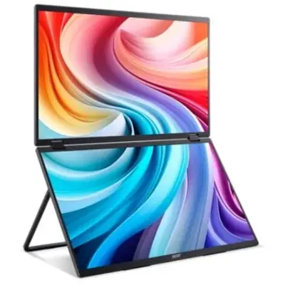 Acer Monitor portabil pliabil IPS LED Acer 18.5 PD193QEb, Full HD 1920 x 1080, HDMI, 100 Hz, 4 ms…