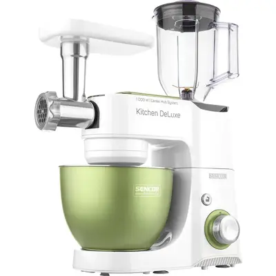 Sencor STM 4460GG Robot de bucatarie, 1000 W, 4,5 L, Alb/verde
