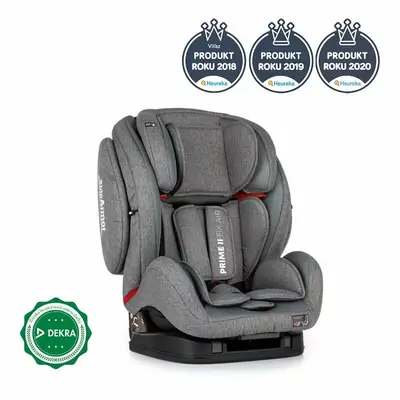 Scaun auto, Petite&Mars, Prime II, 9-36 kg, Cu Isofix si centura Top Tether, 5 pozitii pentru…