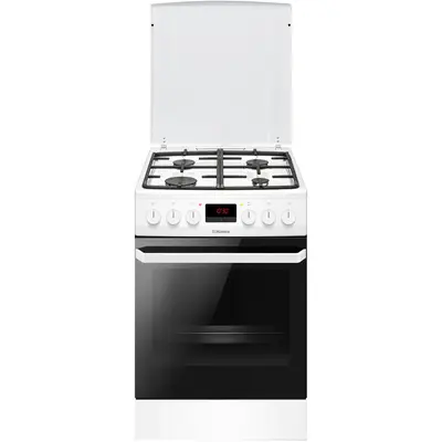 hansa Aragaz Hansa FCMW582109, 4 arzatoare, Mixt, Aprindere electrica, Grill, Clasa A, 50 cm, Alb
