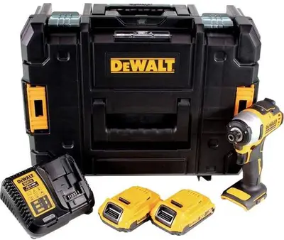 Masina compacta de insurubat cu impact cu acumulator DeWalt DCF809D2, 18 V, 2800 RPM, 3200 PPM + 2…