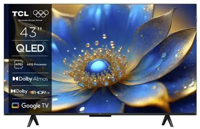 Televizor QLED TCL 109 cm (43inch) 43P71K, Ultra HD 4K, Smart TV, WiFi, CI