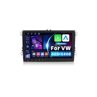 Navigatie Android ecran 9 inch 4GB 64GB compatibila Volkswagen CarPlay Android Auto GPS WIFI FM RDS…