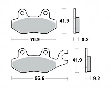 Placute frana TRW Lucas MCB663