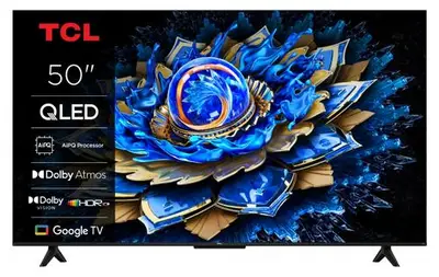 Televizor QLED TCL 127 cm (50inch) 50T69C, Ultra HD 4K, Smart TV, WiFi, CI+