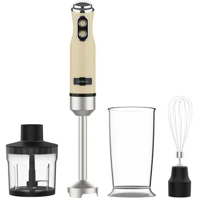 CECOTEC Blender de mana (vertical) Cecotec Power Mixer RetroYellow 1200MAX Cream&Crush, 1200 W, 2…
