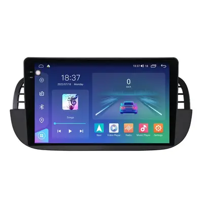 Navigatie dedicata cu Android Fiat 500 2007 - 2015, negru, 4GB RAM, Radio GPS Dual Zone, Display 2K…