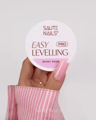 Gel UV Saute Nails Easy Leveling Shiny Rose 30gr