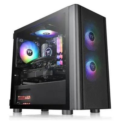 Thermaltake Carcasa Thermaltake V150 Tempered Glass ARGB Breeze, Fara sursa